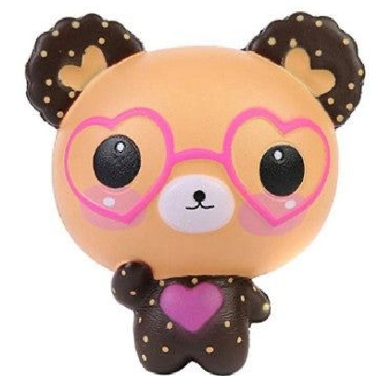 GENERICO - Squishy Antiestrés Oso con Anteojos