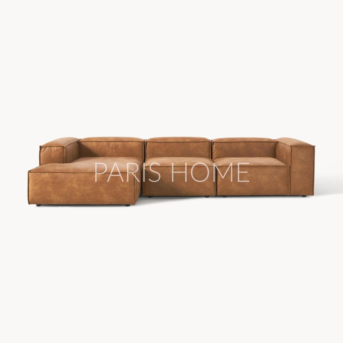 GENERICO - Sofá Esquinero Izquierdo Monarch Ultracuero - Marrón