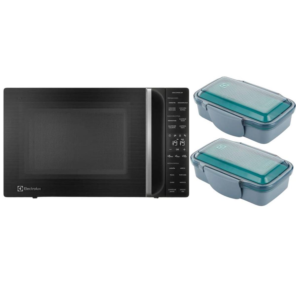 ELECTROLUX - Combo: Microondas 31 L  EMDY31S2MXB + Tapers X2 A15338401 Electrolux