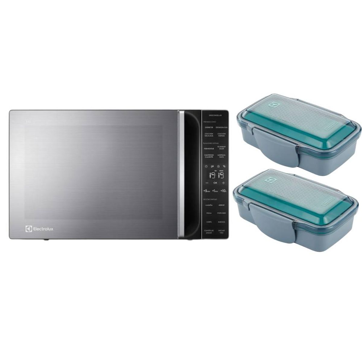 ELECTROLUX - Combo Microondas 31L EMDY31S2MXM + Tapers X2 A15338401 Electrolux