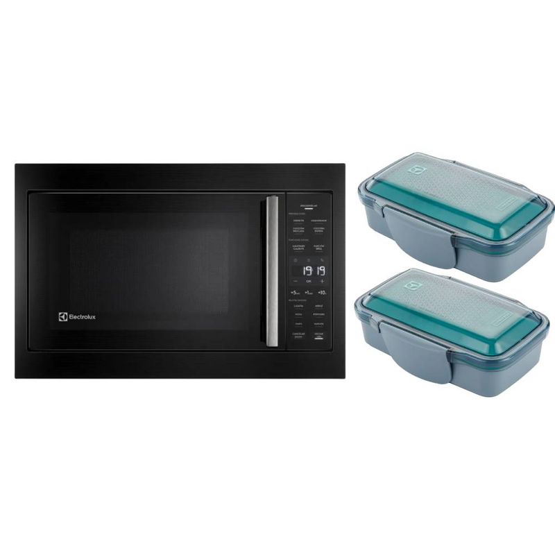 ELECTROLUX - ComboHorno Microondas Empotrable 30L EMTP24G2GXB+Tapers X2 Electrolux