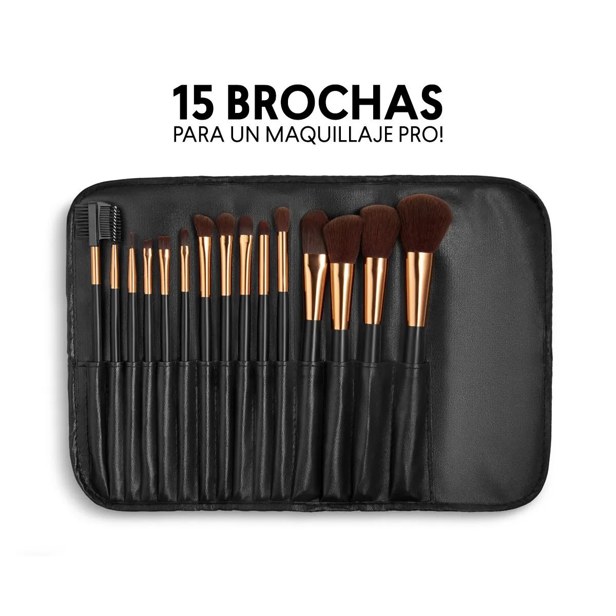 CYZONE - Set de 15 brochas Make Up Pro Cyzone