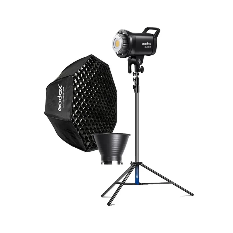 GODOX - Luz Continua Godox SL60IID + Parante + Softbox FW95