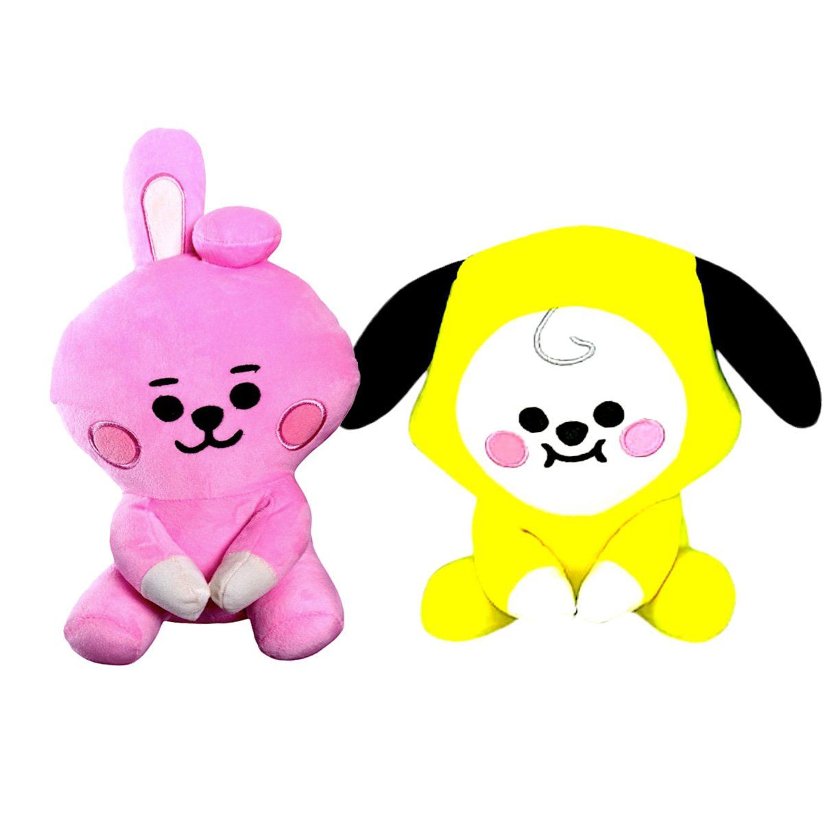 GENERICO - Pack 2 peluches Baby BTS BT21  Cooky Chimmy
