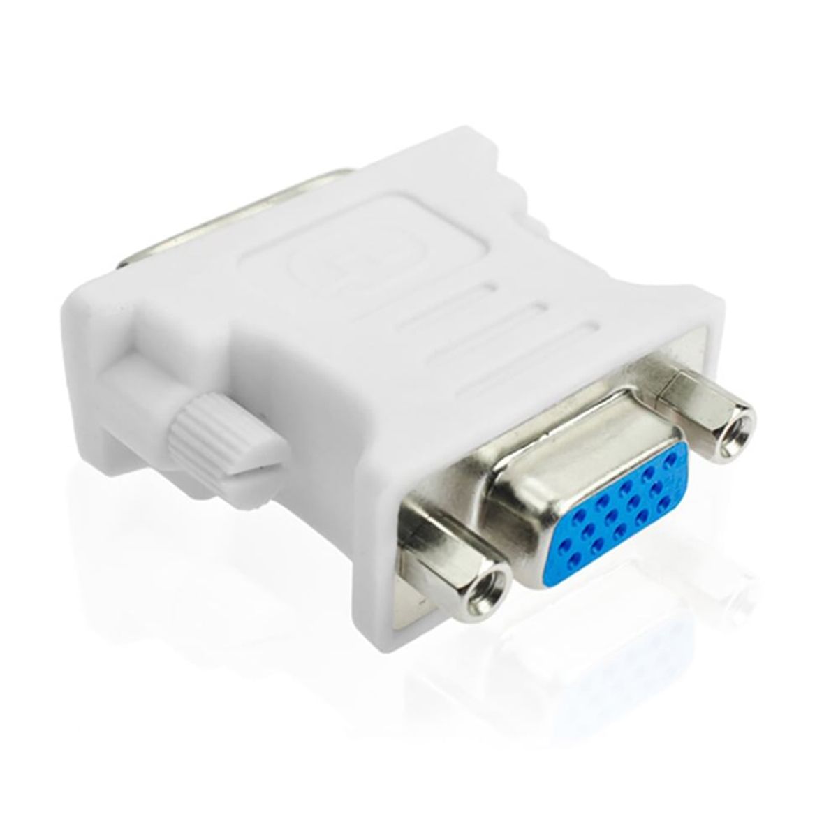GENERICO - DVI 24+5 a VGA Adaptador Conector - Blanco