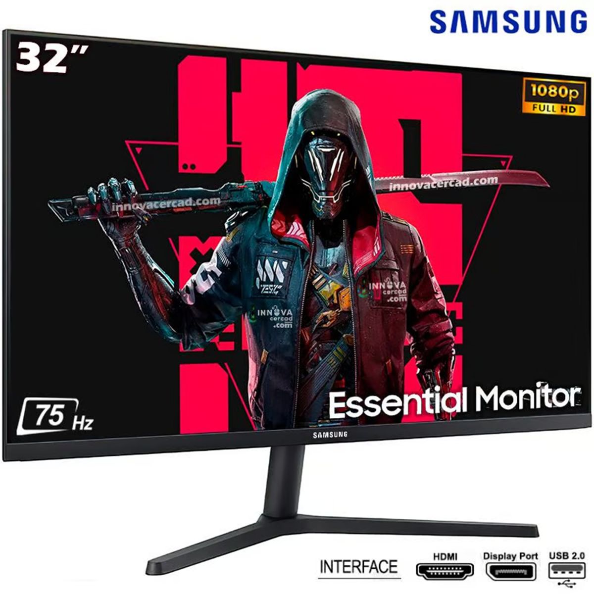 SAMSUNG - Monitor Samsung LS32B300NWNXGO 32 VA Full HD 75hz AMD FreeSync