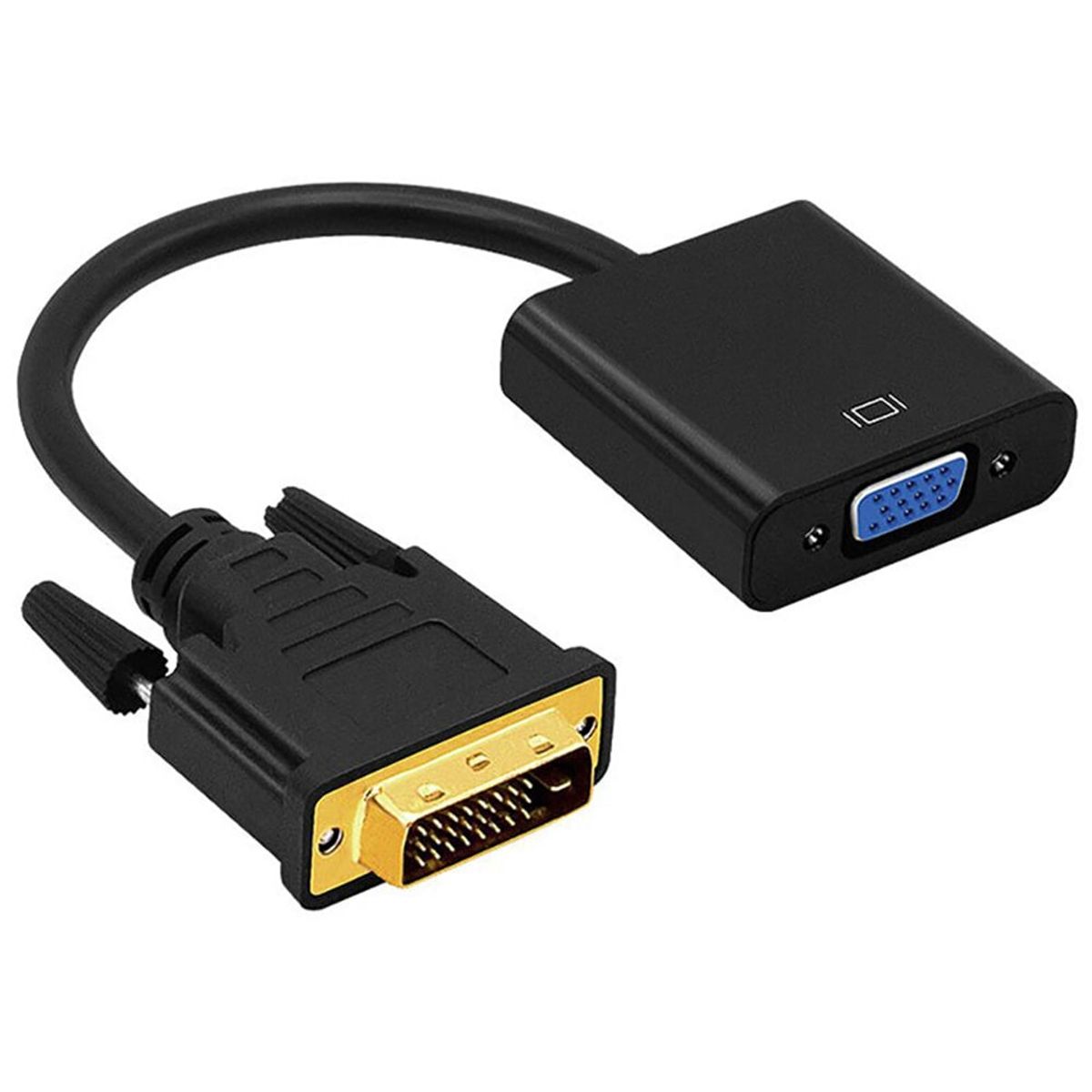 GENERICO - Cable Adaptador DVI 24 + 1 a VGA Hembra Conector