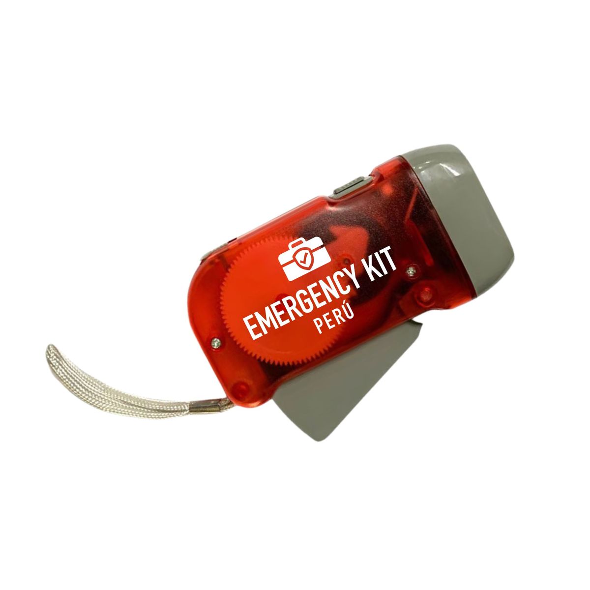 EMERGENCY KIT PERU - Linterna Dínamo LED - no requiere pilas