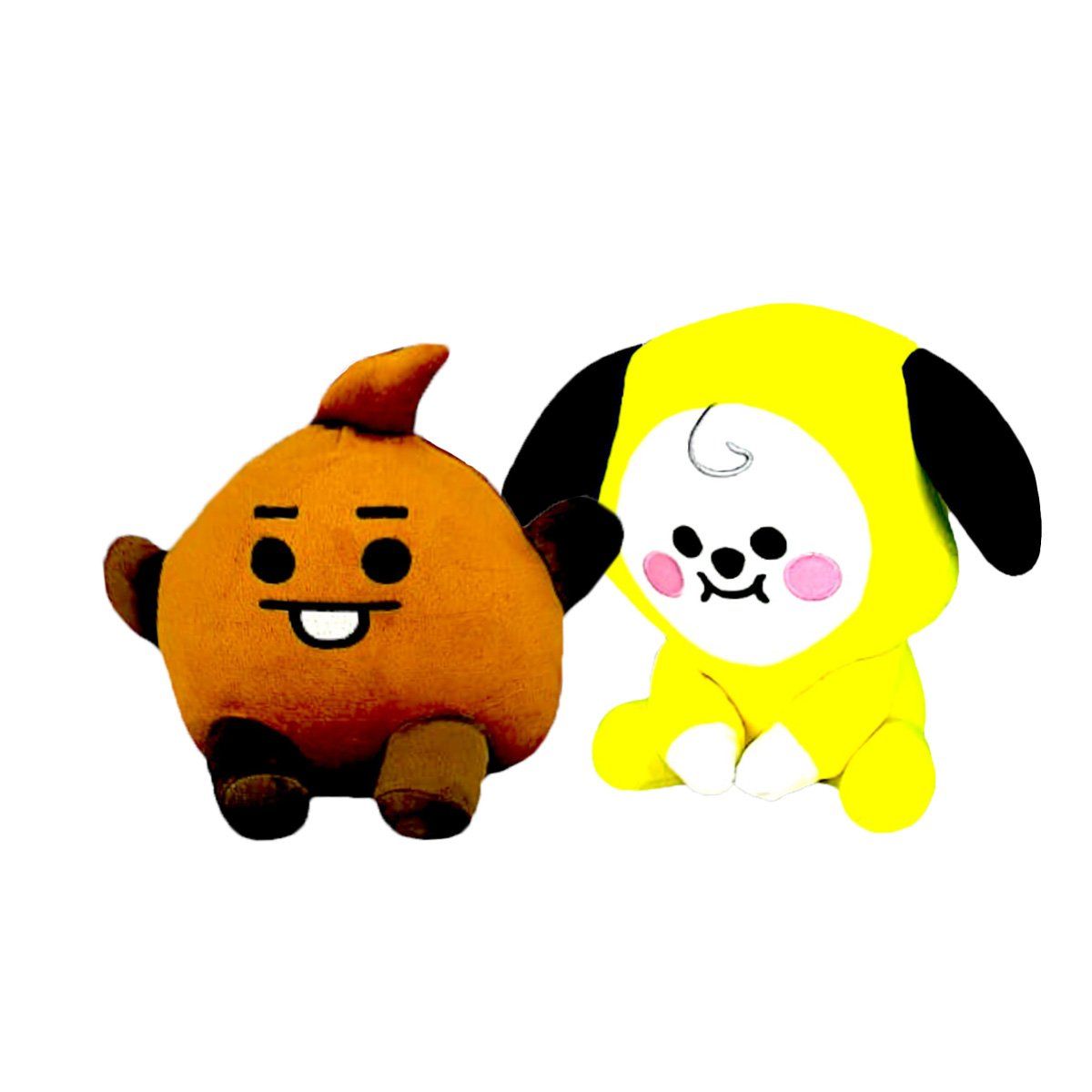 GENERICO - Pack 2 peluches Baby BTS BT21  Chimmy Shooky