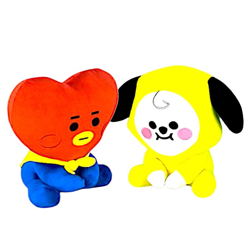 GENERICO - Pack 2 peluches Baby BTS BT21  Chimmy Tata