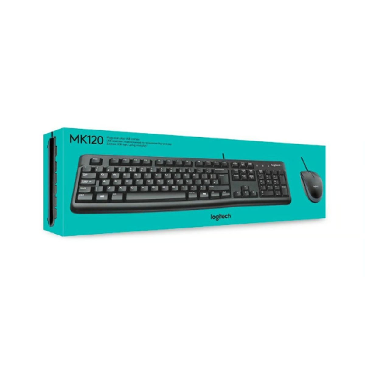 LOGITECH - Kit Teclado Y Mouse Logitech MK120 Alambrico USB