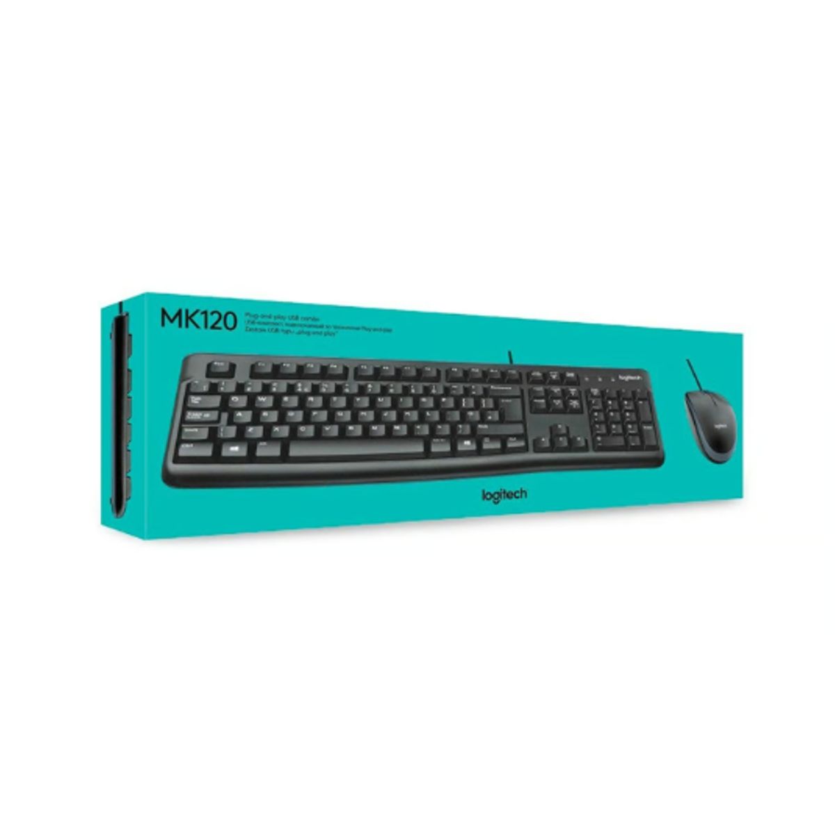 LOGITECH - Kit Teclado Y Mouse Logitech MK120 Alambrico USB