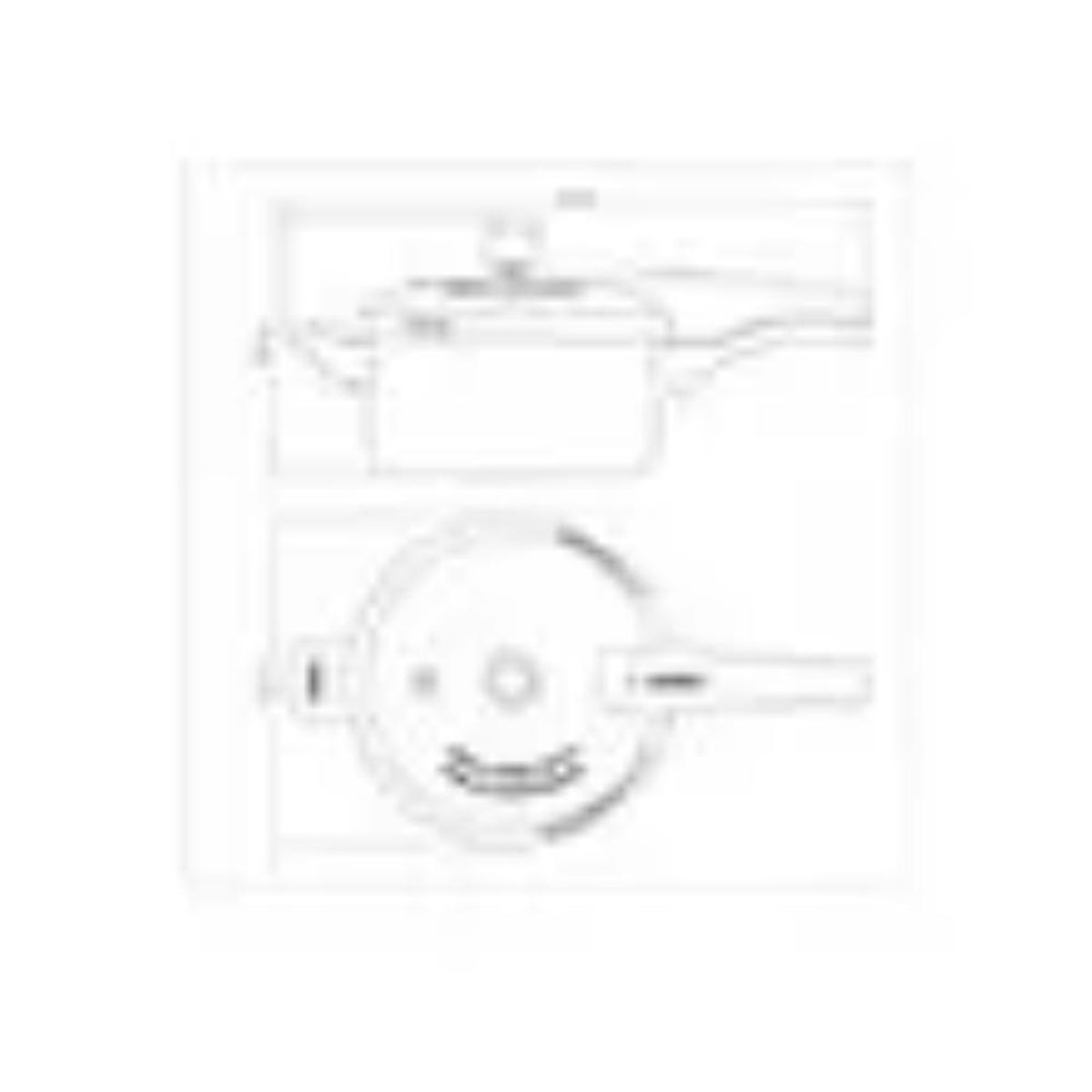 TRAMONTINA - Olla a Presión 24 cm x6Lt Vancouver Rojo