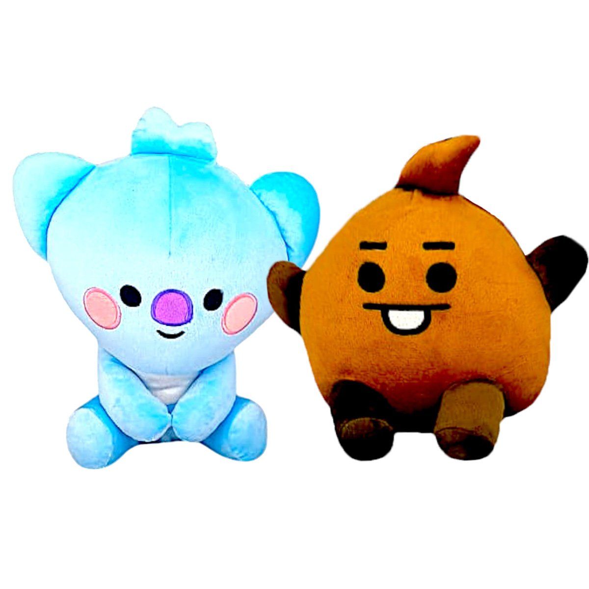 GENERICO - Pack 2 peluches Baby BTS BT21  Koya Shooky