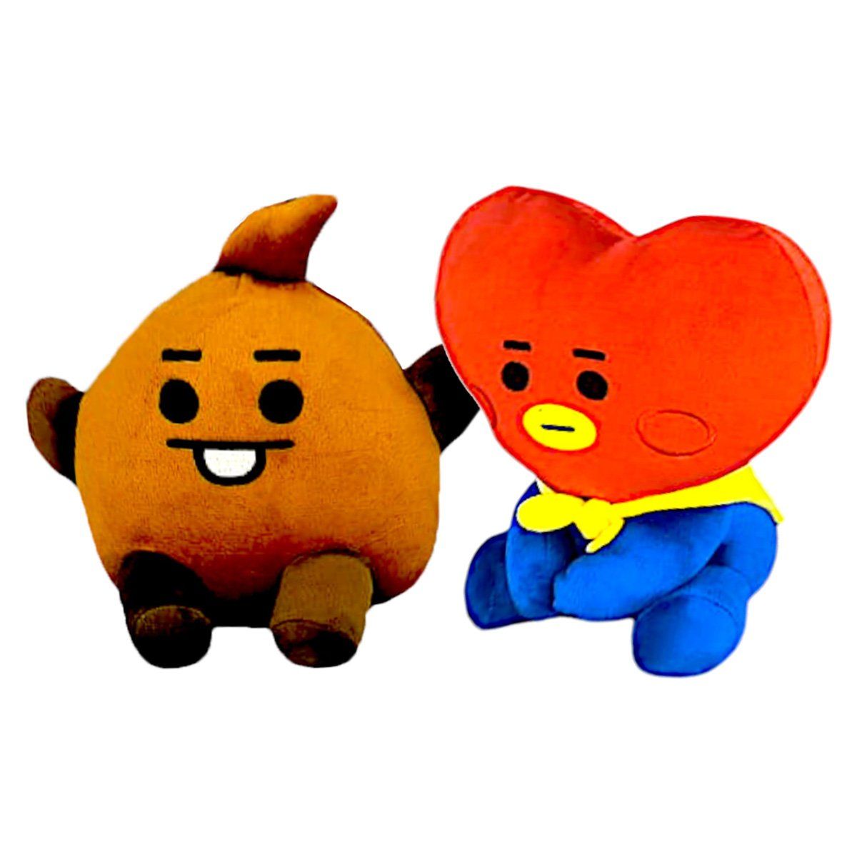 GENERICO - Pack 2 peluches Baby BTS BT21  Shooky Tata
