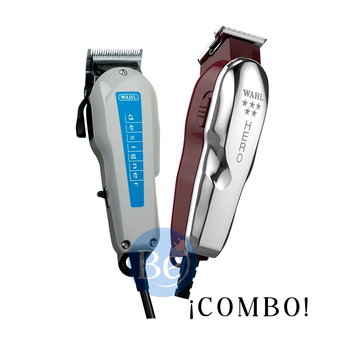 WAHL - Combo Wahl Cortadora Designer 08358-218 y Trimmer Profesional Hero