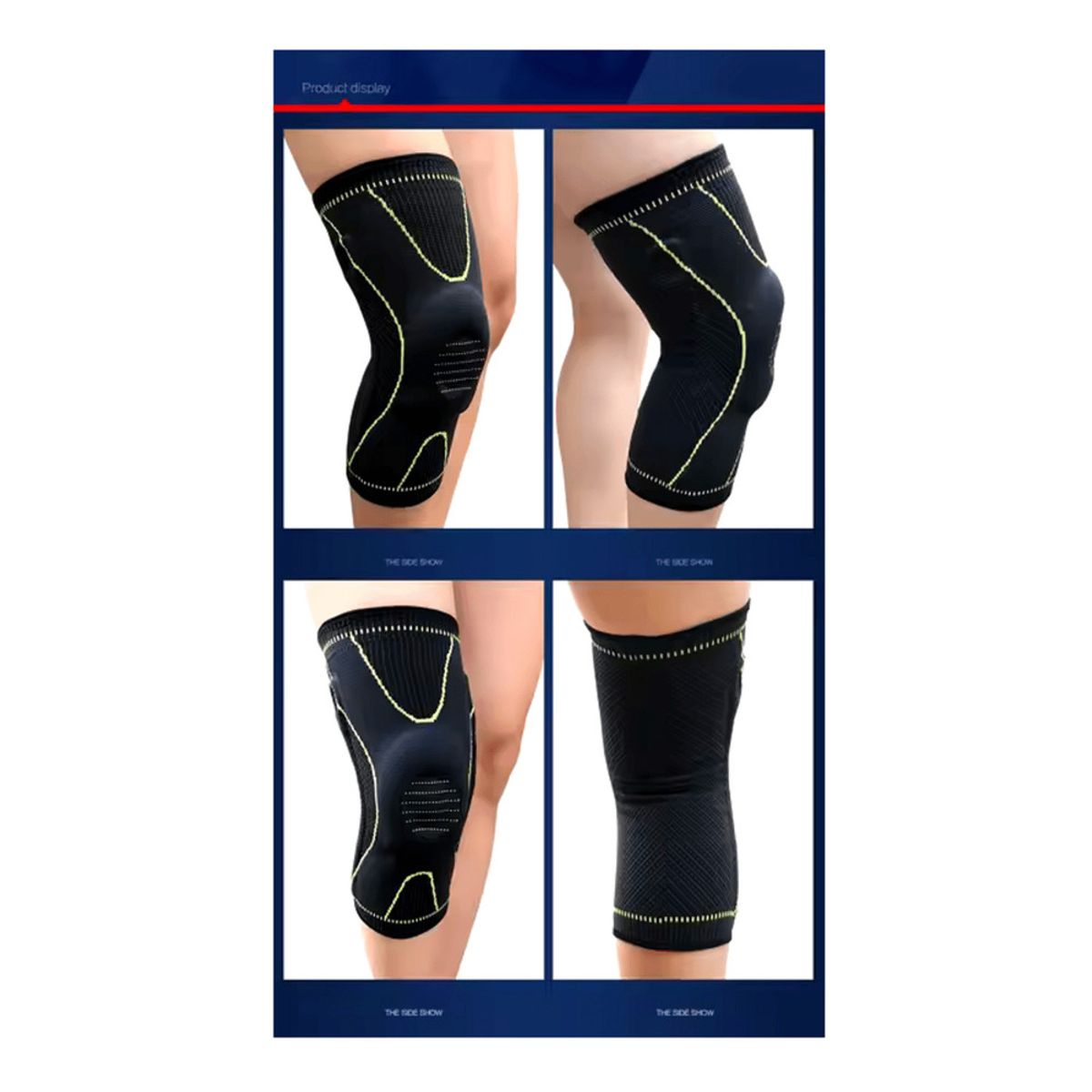 ALPHA GYM - Rodillera deportiva,ortopédica  con gel y varillas premium