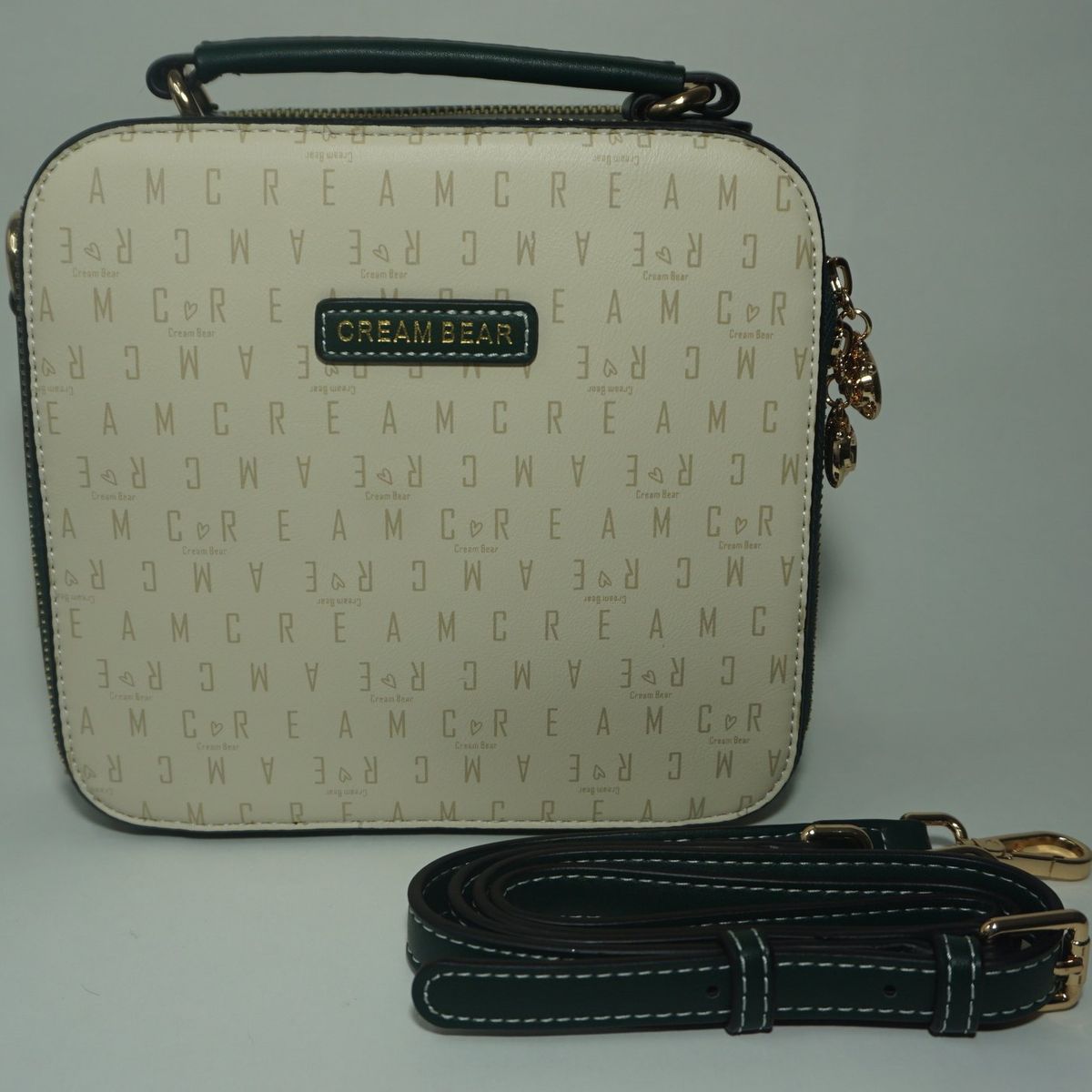 GENERICO - CARTERA MORRAL DE CUERO CREAM BEAR