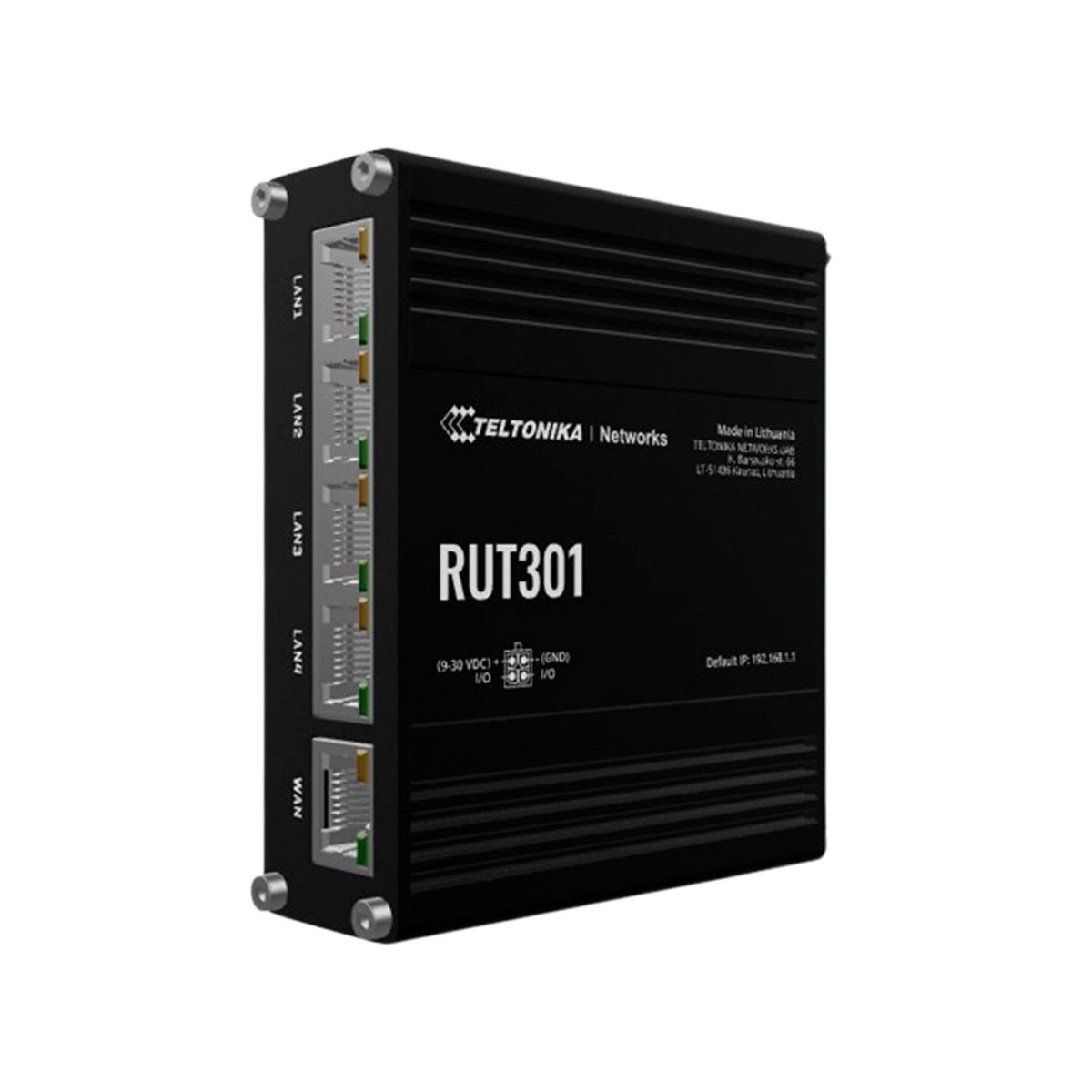 TELTONIKA - ROUTER TELTONIKA 5 PUERTOS ETHERNET 100MBPS USB VPN PN RUT301