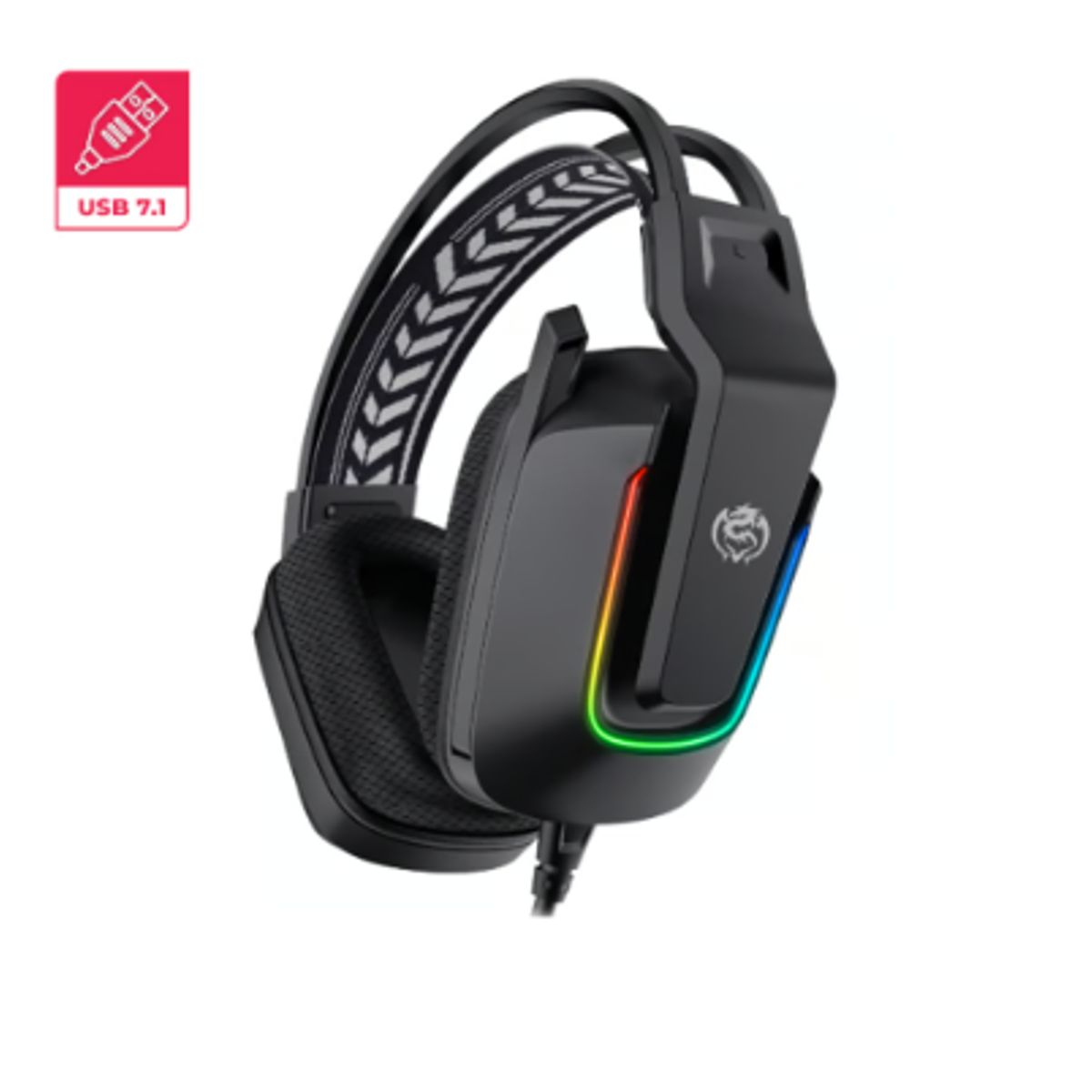 CYBERTEL - Audífonos Gamer ELEMENT 7.1 CBX H700 USB RGB C/MICRO CYBERTEL