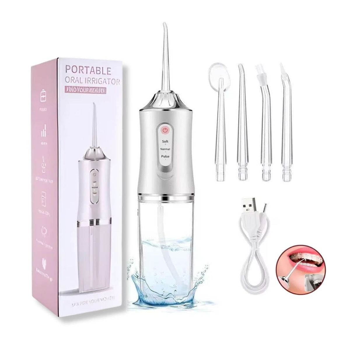 GENERICO - Irrigador Bucal Inalámbrico Portátil
