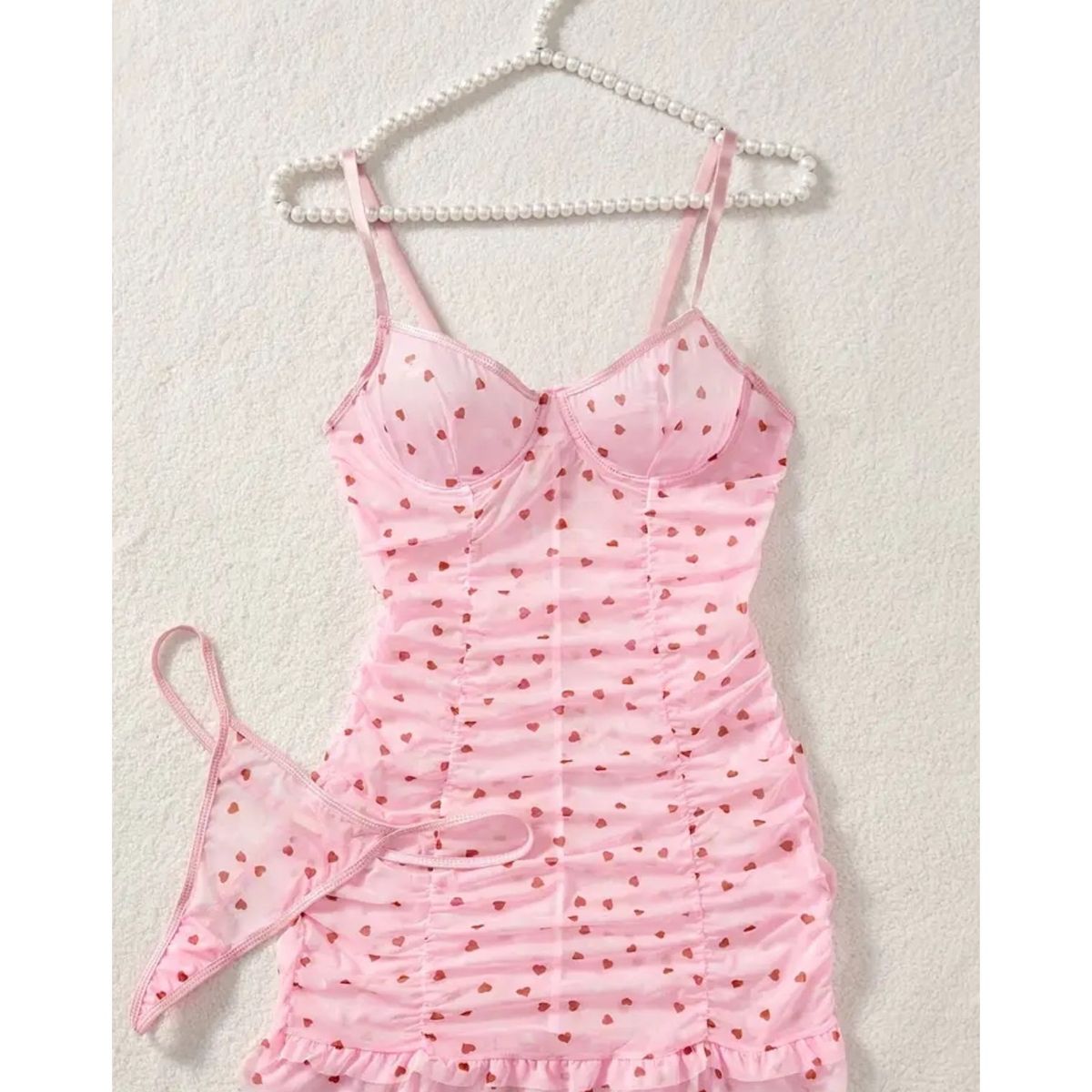 GENERICO - LENCERIA BABYDOLL DE ENCAJE PIJAMA SEXY