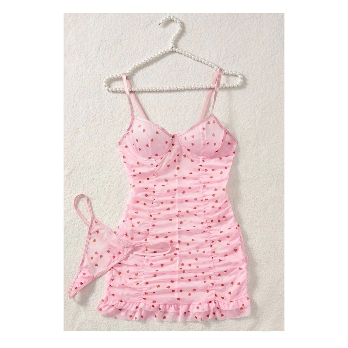 GENERICO - LENCERIA BABYDOLL DE ENCAJE PIJAMA SEXY