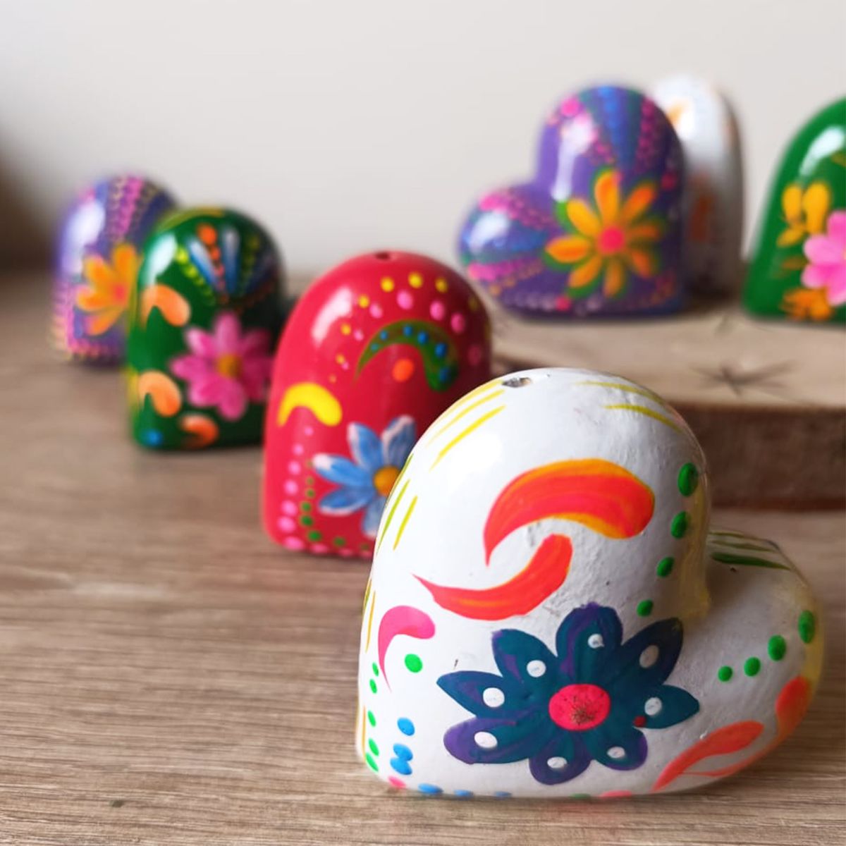 GENERICO - Artesanía Arcilla Corazón de Pucará Porta Incienso 7 x 7