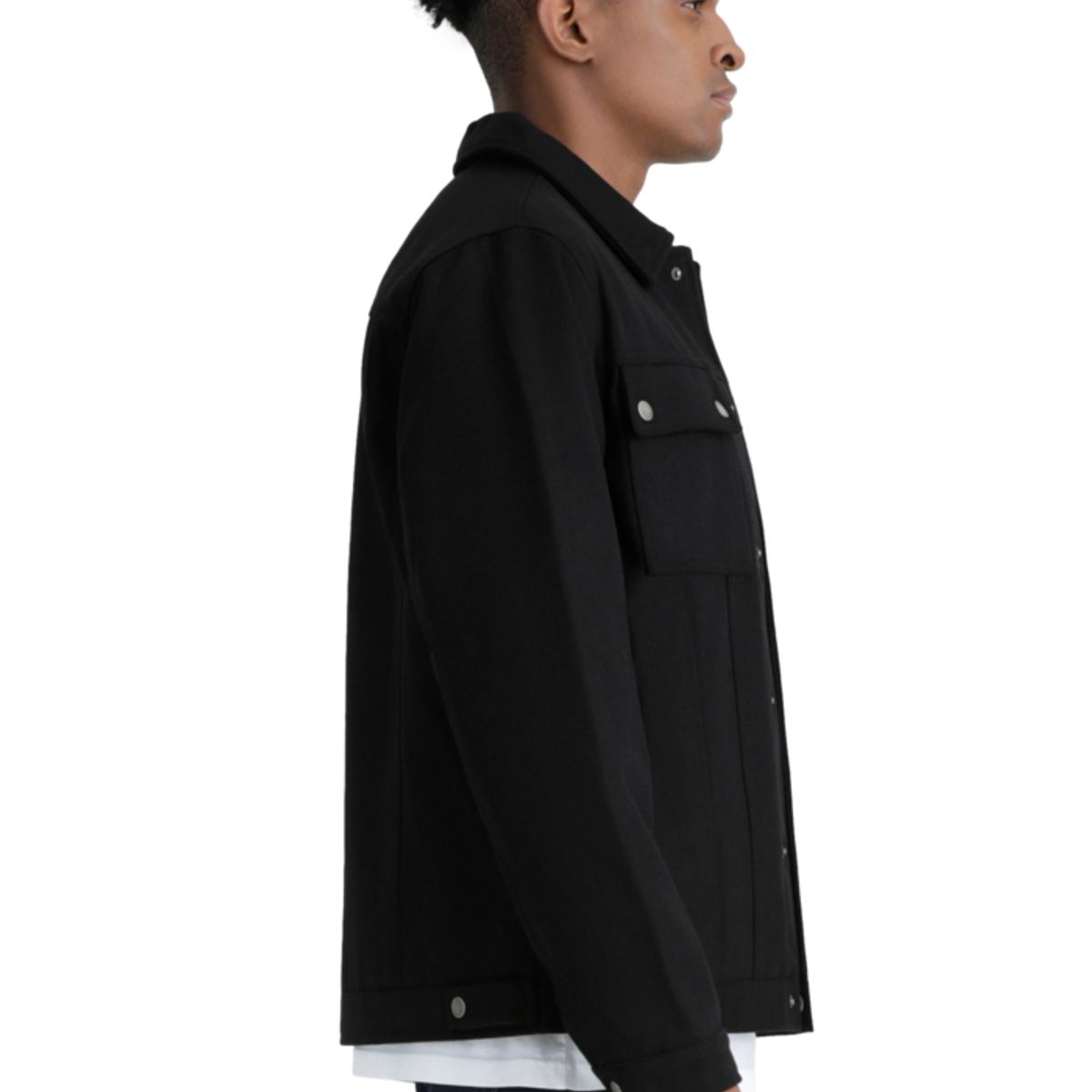 DOCKERS - Casaca Hombre Wool Blend Regular Fit Negro Dockers