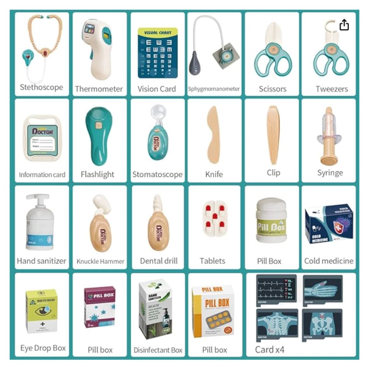 GENERICO - Juego Set De Doctor Para Niños