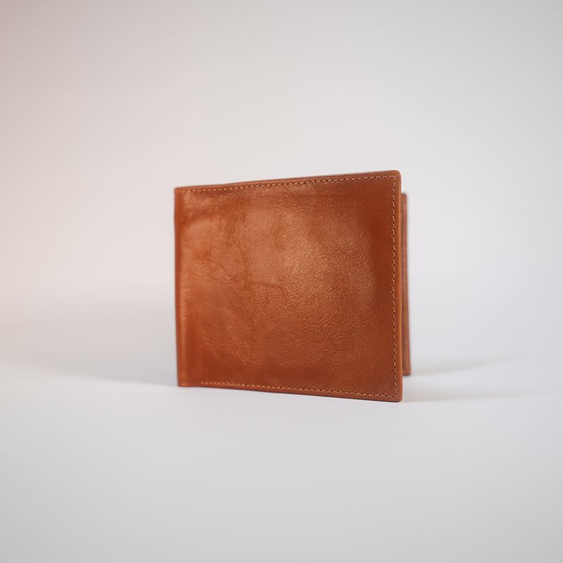 LIZARASO - BILLETERA DE CUERO PARA HOMBRE EN COLOR ENTERO DE LIZARASO CUEROS