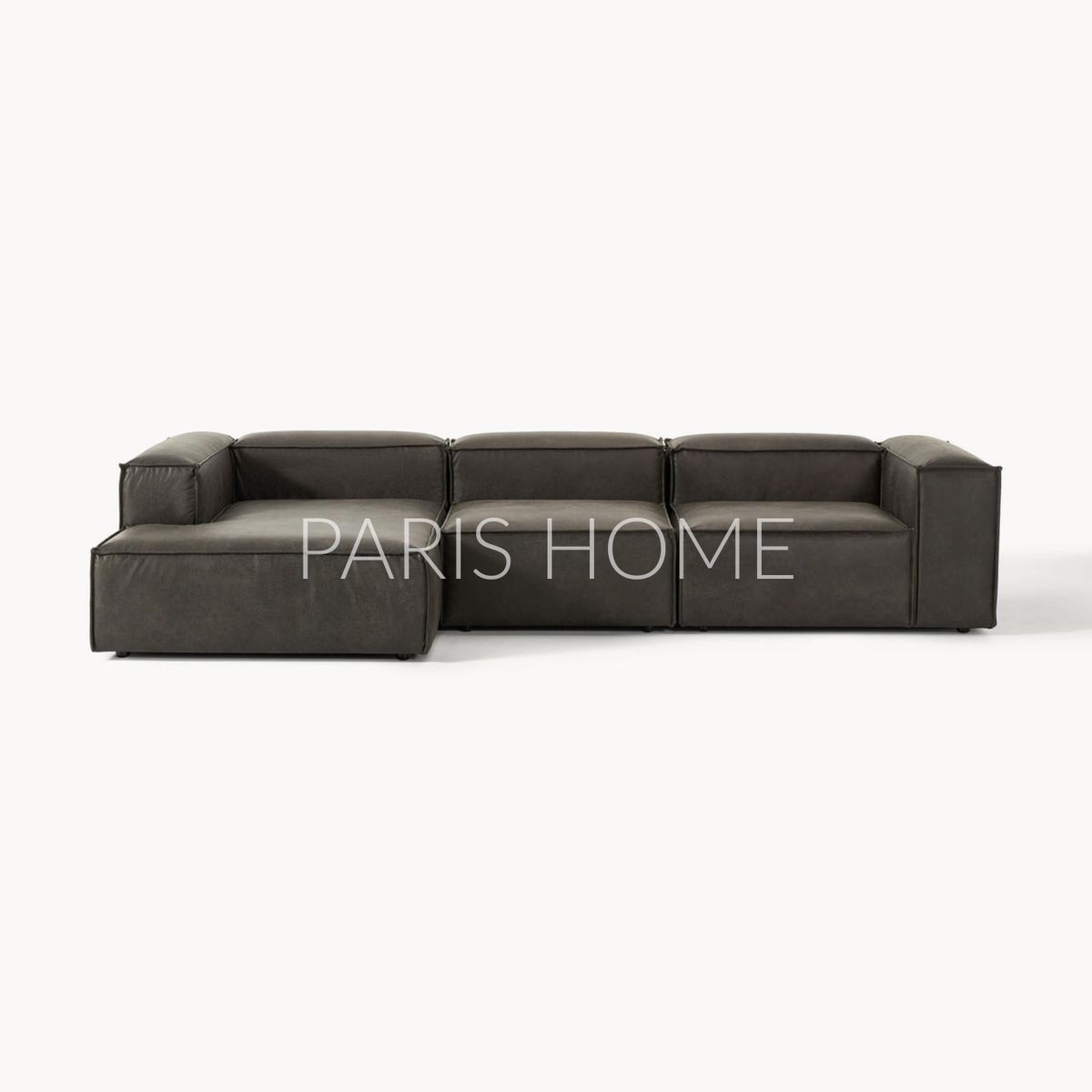 GENERICO - Sofá Esquinero Izquierdo Monarch Ultracuero - Taupe