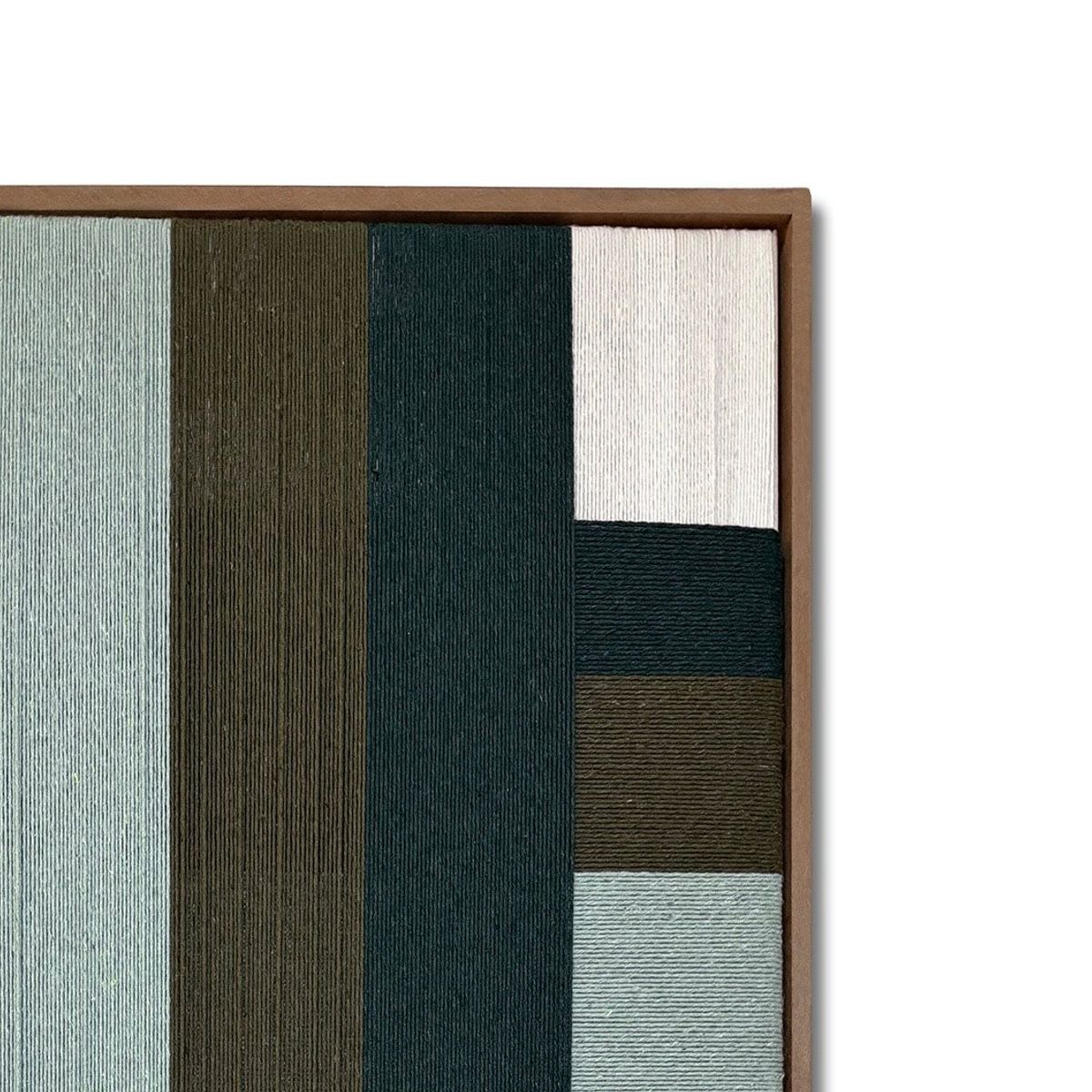 TEJICORP - Cuadro Alicent lienzo trenzado con hilos de algodón