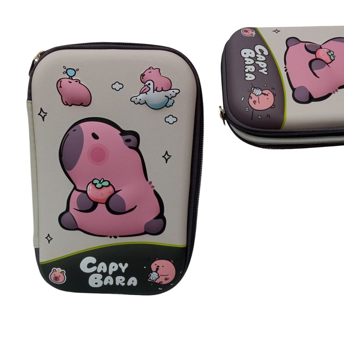 GENERICO - Cartuchera capibara 3D con compartimientos