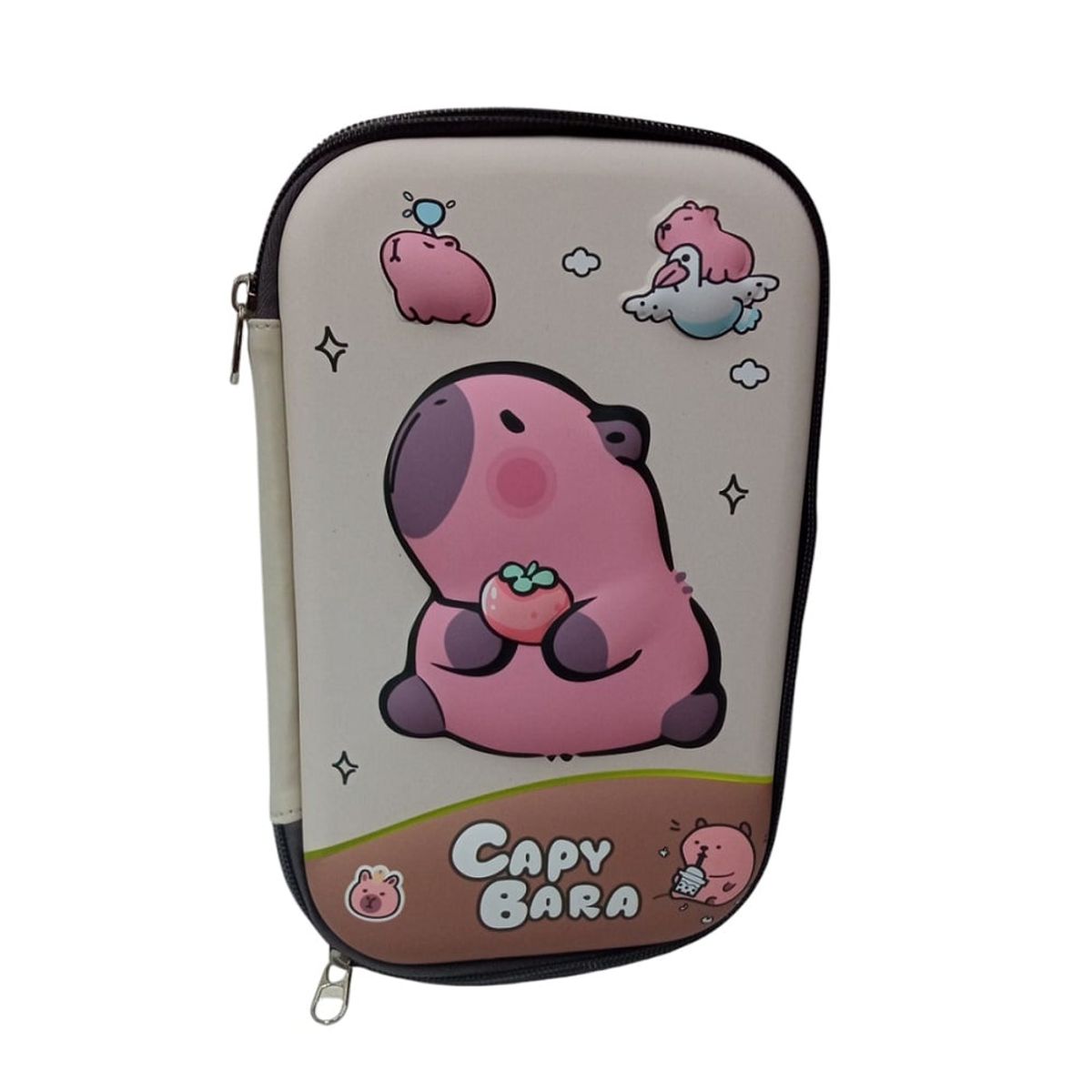GENERICO - Cartuchera capibara 3D con compartimientos
