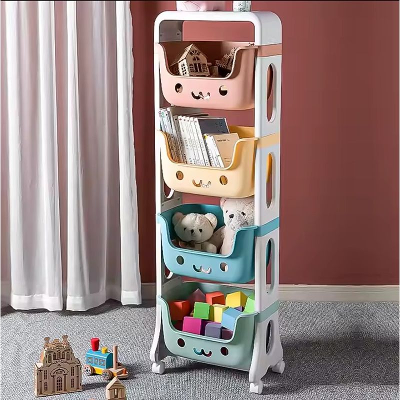 GENERICO - Organizador Estante Multifuncional 4 Niveles Kawaii.