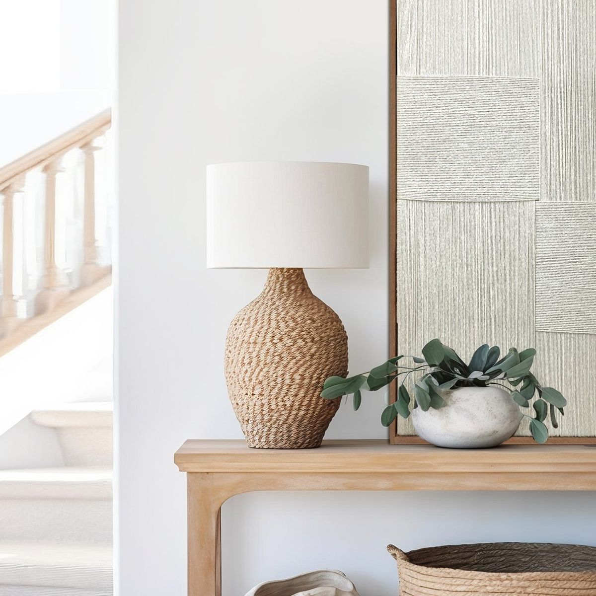 TEJICORP - Cuadro Arpa-lienzo trenzado con hilos de algodón