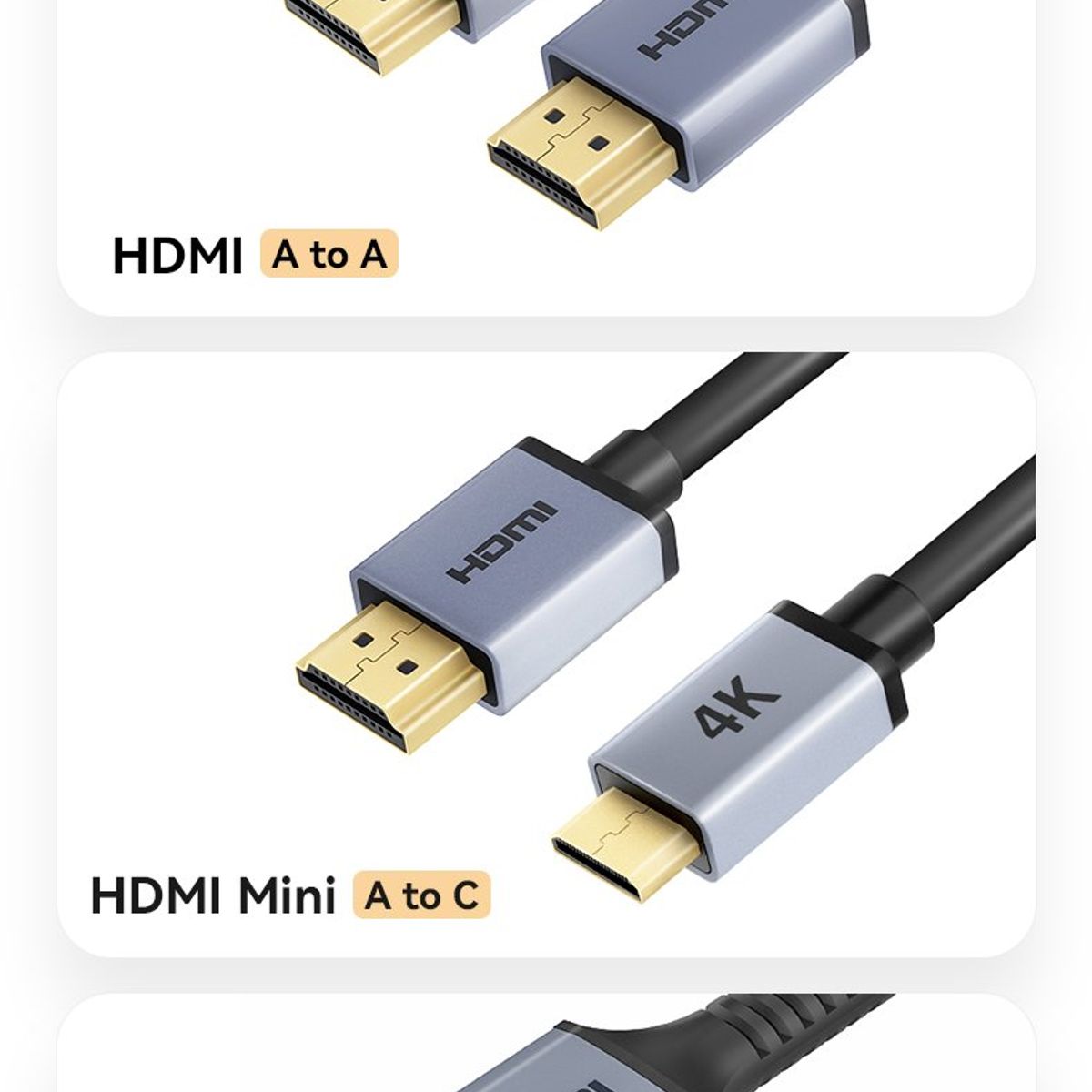 GENERICO - Cable HDMI A HDMI 1,5 metros 4K FB