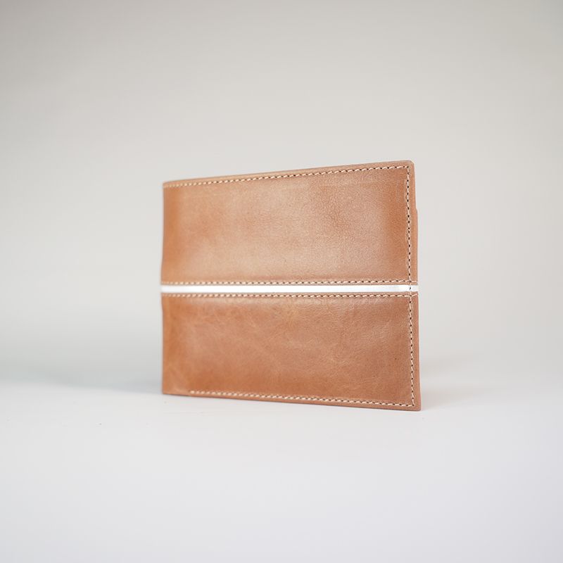 LIZARASO - BILLETERA DE CUERO PARA HOMBRE CON FRANJA LIZARASO CUEROS