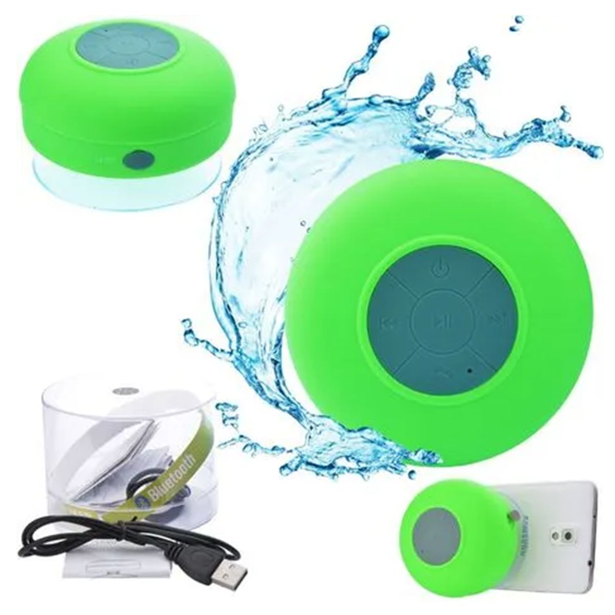 GENERICO - PARLANTE ACUÁTICO BLUETOOH VERDE