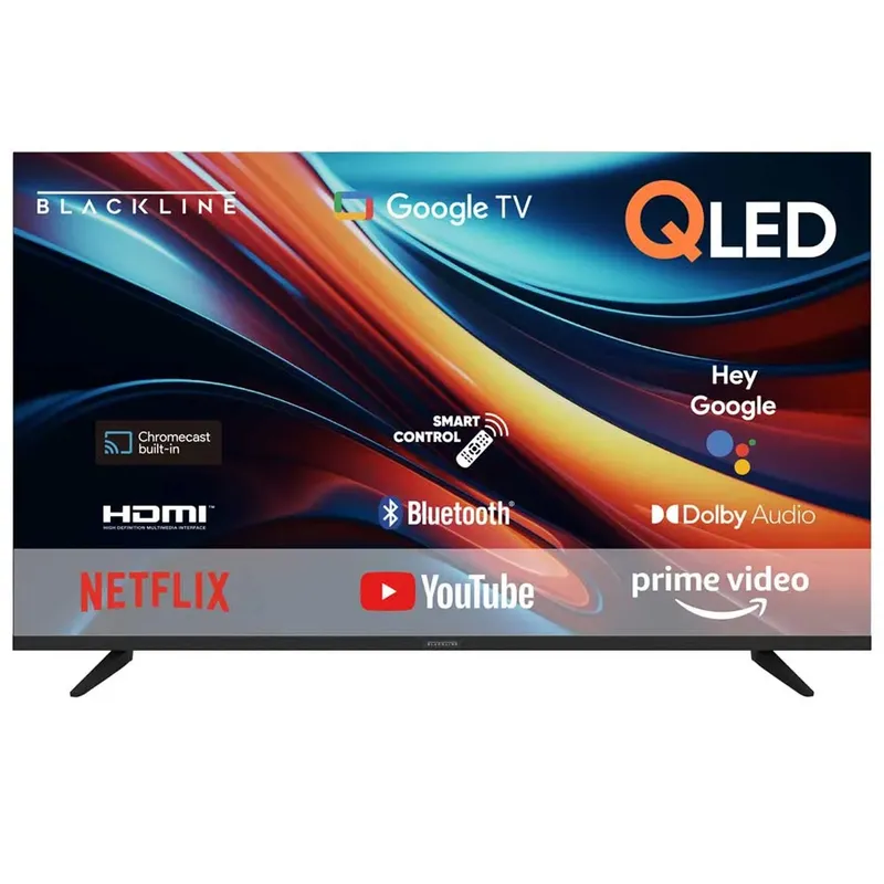 BLACKLINE - Televisor BLACKLINE QLED 55 UHD 4K Smart TV BL-TV55QUQG5F4PE