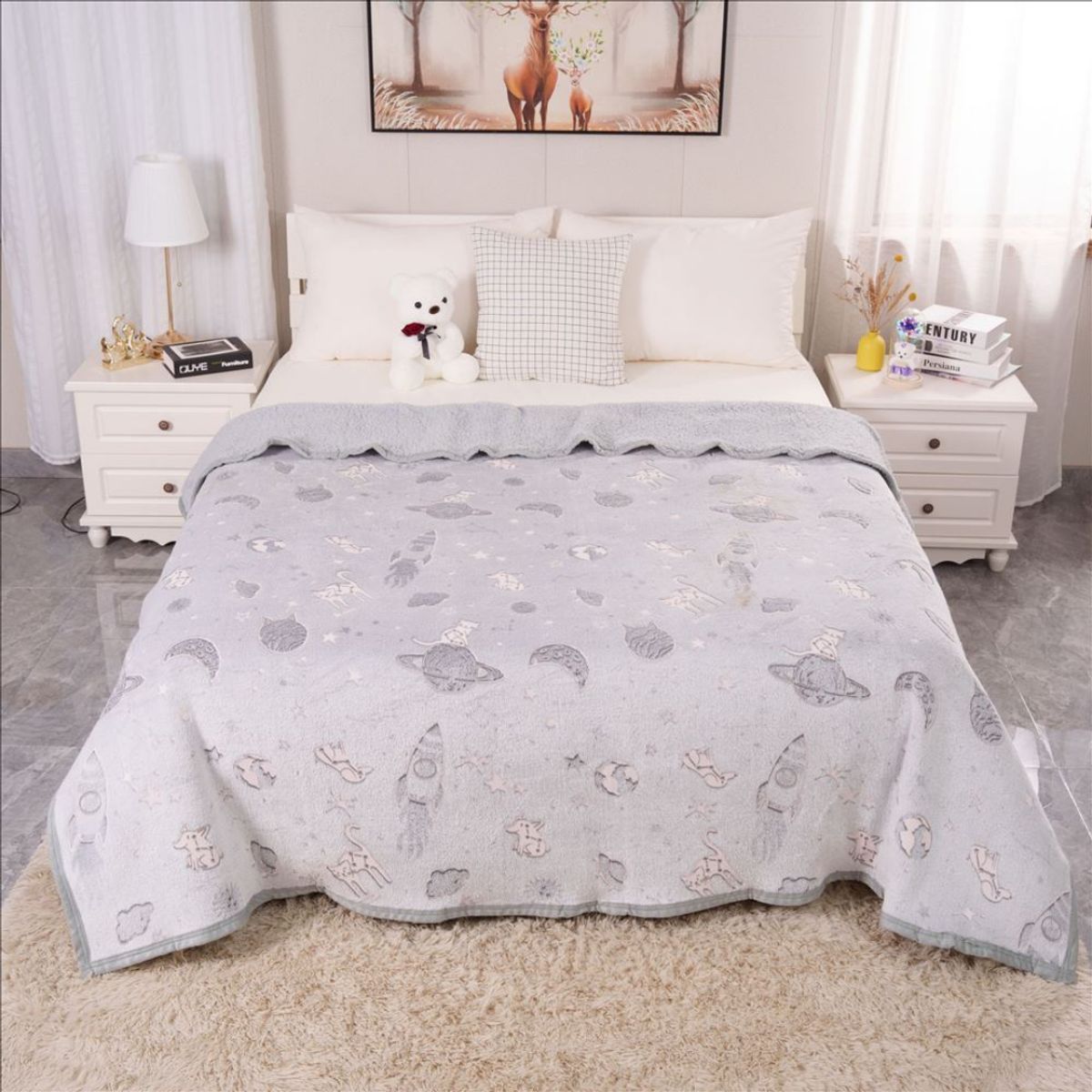 CASATEX - MANTAS LUMINOSA CON CARNERO