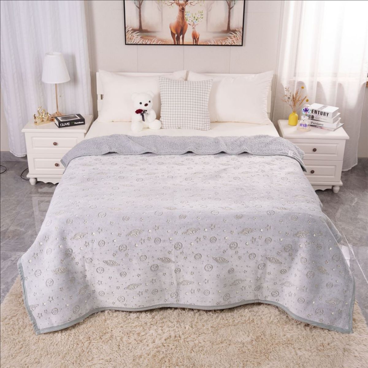 CASATEX - MANTAS LUMINOSA CON CARNERO