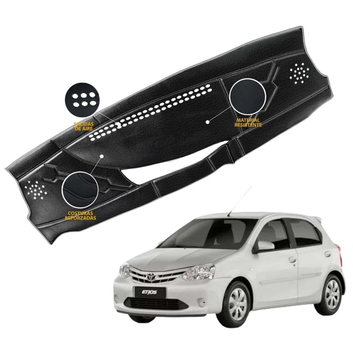 TECGO - PROTECTOR TABLERO TIPO TOYOTA ETIOS 2019