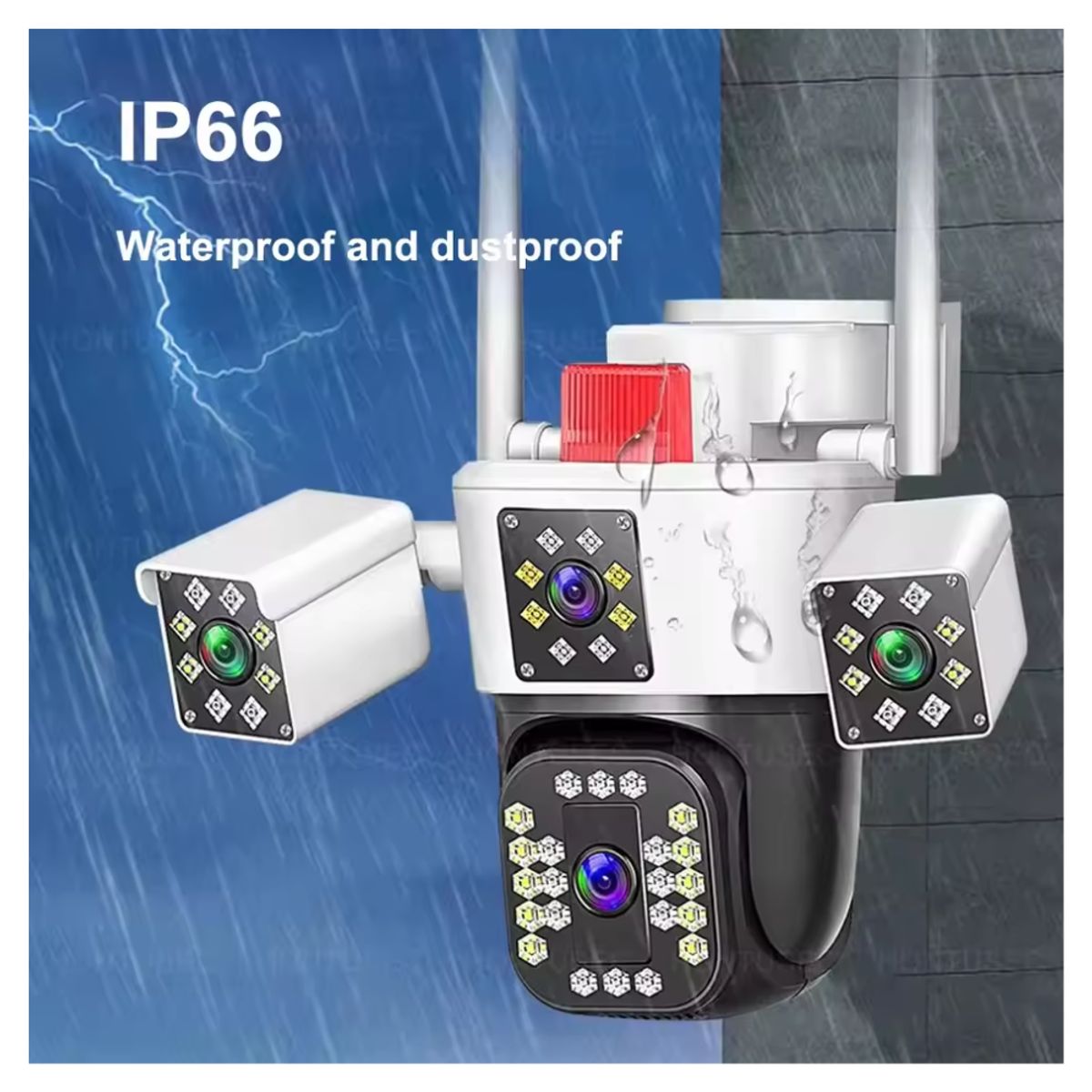 SEISA - Camara de Seguridad Inteligente 360 para Exteriores Vision Nocturna Microfono