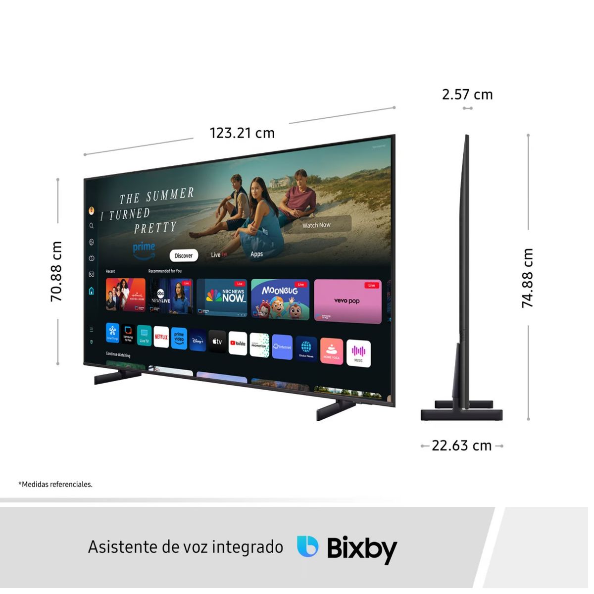 SAMSUNG - Televisor Samsung 55 UN55DU8000GXPE Crystal UHD 4K Tizen OS Smart TV