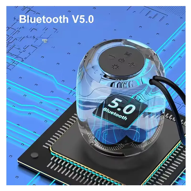 GENERICO - PARLANTE BLUETOOTH GRECTINE LED GRIS