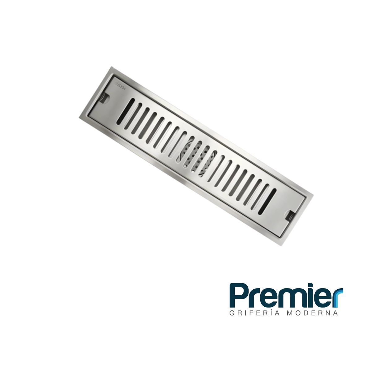 GENERICO - Desague piso 30x10cm Rejilla Inox Premier