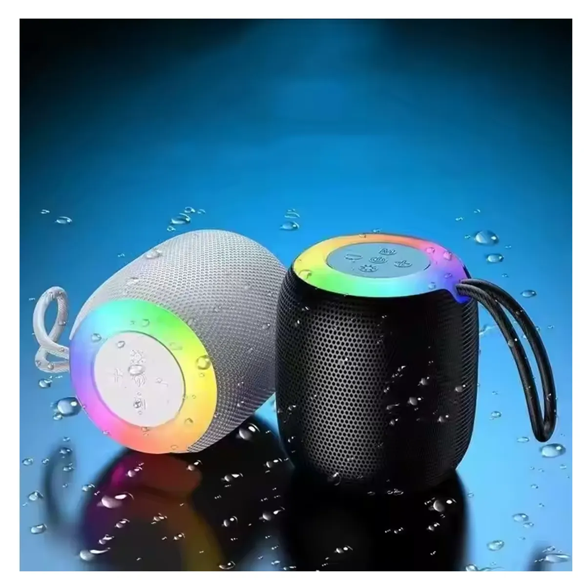 GENERICO - PARLANTE BLUETOOTH GRECTINE LED NEGRO