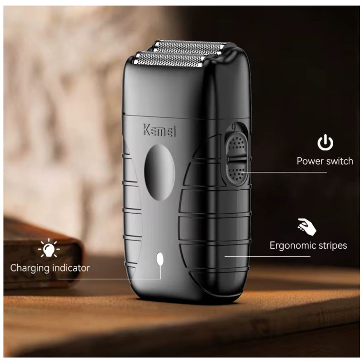 KEMEI - Kemei KM-T95 Cortador de Pelo Portátil